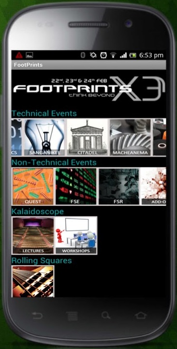 FootPrints X3 Android App